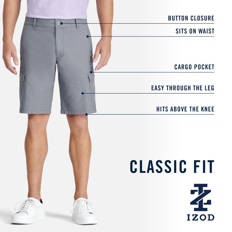 IZOD Men's Golf Swing Flex Stretch Cargo Short, Black, 36 - Image 5